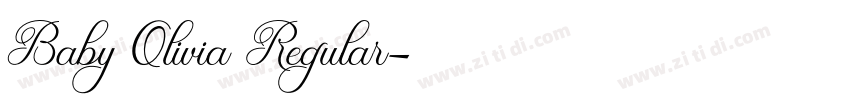 Baby Olivia Regular字体转换